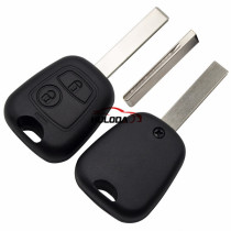 For peugeot 2 button remote key blank with hu83 407blade without logo