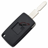 For Peugeot 406 button 3 button flip remote key blank with trunk button ( NE78 Blade - Trunk - With battery place )