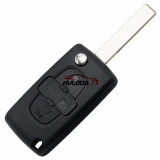 For Peugeot 4 button remote key blank with 407 blade  ( HU83 Blade -4 Button- With battery place )