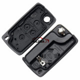 For Peugeot 4 button remote key blank with 307 blade  ( VA2 Blade -4 Button- No battery place )