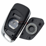 Original For Citroen 3 button modified flip remote key blank with HU83 407 Blade- 3Button -Trunk- With battery place used for model New DS remote control (No Logo)