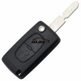 For Citroen 406 blade 2 buttons flip remote key blank (NE78 Blade - 2Button - With battery place)