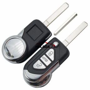 For Citroen 3 button flip remote key blank with VA2 & 307 blade