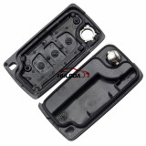 For Citroen 407 blade 3 button flip remote key blank with trunk button ( HU83 Blade - Trunk - No battery place )