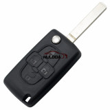 For Citroen 4 button remote key blank with 307 blade  ( VA2 Blade -4 Button- With battery place )