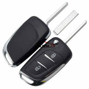 For Citroen modified  replacement key shell with 2 button with VA2T 307 blade