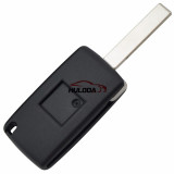For Citroen 407 blade 2 buttons flip remote key blank ( HU83 Blade-2Button-With battery place )