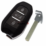 For Peugeot 3 button remote key blank with VA2 blade