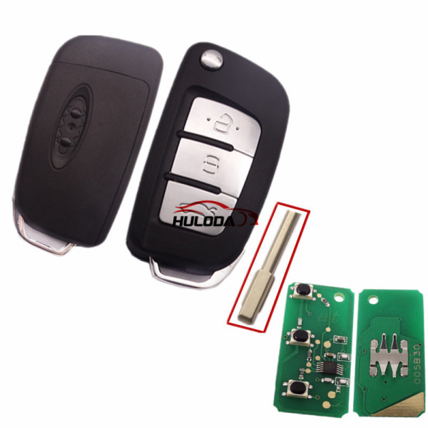 3 Button Flip Remote Key For Ford Fiesta Mondeo with 433mhz and 315mhz. Please select the frequency