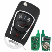 For Buick style B22 3+1button remote key For KD300,KD900,URG200,mini KD and KD-X2 generate new keys ,For produce any model  remote