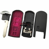 For Mazda 3 button remote key blank with blade ( 3parts)