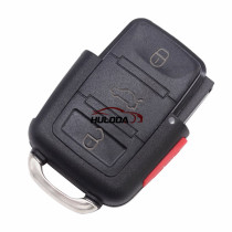 For VW 3+1 button remote key blank