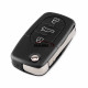 For VW 3 button remote key blank without panic (1616 battery Small battery)