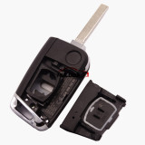 For VW MQB platform 3 button flip remote key  blank with HU149 blade