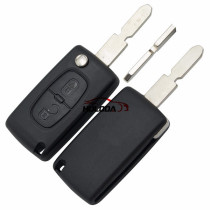 For Citroen 406 blade 2 buttons flip remote key blank (NE78 Blade - 2Button - With battery place) (No Logo)