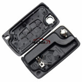 For Citroen 307 blade 2 buttons flip remote key blank  ( VA2 Blade -  2Button - With battery place ) (No Logo)