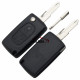 For Citroen 206 blade 2 button flip remote key blank ( 206 Blade - 2Button - No Battery Place) (No Logo)