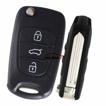 For Hyundai I30 and IX35 3 button flip remote key blank with Right Blade