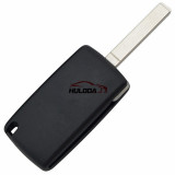 For Peugeot 307 blade 3 button flip remote key blank (VA2 Blade - Trunk - No battery place) (No Logo)