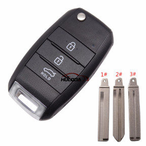 For KIA 3 button flip remote key blank please choose which  key blade in your need