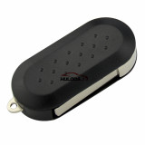 For Fiat 3 button remote key blank with SIP22 blade black color