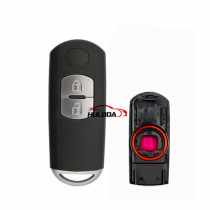 For Mazda 2 button remote key blank with blade ( 3parts)