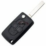 For Citroen 4 button remote key blank with 307 blade  ( VA2 Blade -4 Button- No battery place) (No Logo)