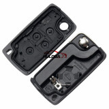 For Peugeot 4 button remote key blank with 307 blade  ( VA2 Blade -4 Button- No battery place) (No Logo)