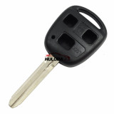 For Toyota 3 button remote key blank with TOY43 blade  without logo