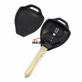 For toyota 2 button Remote key shell with TOY47 Blade without logo