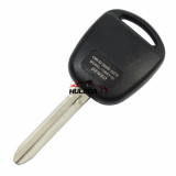 For toyota 3 button remote key blank with  TOY43 blade with logo