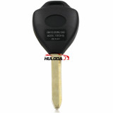 For toyota 2 button Remote key shell with TOY47 Blade with logo