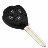 For Toyota 4 button remote key blank with Toy43 blade  Without Logo