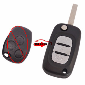 For Renault Modified 3 button remote key 7946 chip-434mhz