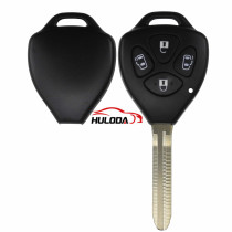 For Toyota 4 button remote key blank with Toy43 blade  Without Logo