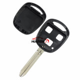 For toyota 3 button remote key blank with  TOY43 blade with logo