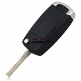 For BMW  4 button flip remote key blank with 2 track HU92 blade