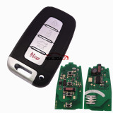 For hyundai IX35 for Sonata，for veloster，for kia，for Cerato for sportage 4 button keyless  HITAG2 46CHIP 7952E with  315mhz