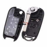 For Buick 3 button flip remote key shell with HU100 blade