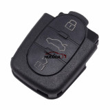 For Audi 3 button remote key shell without panic  (2032 battery Big battery)