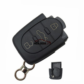 For Audi 3 button remote key shell without panic  (2032 battery Big battery)