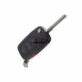 For Audi 3+1 button remote key blank with panic  (2032 battery Big battery)