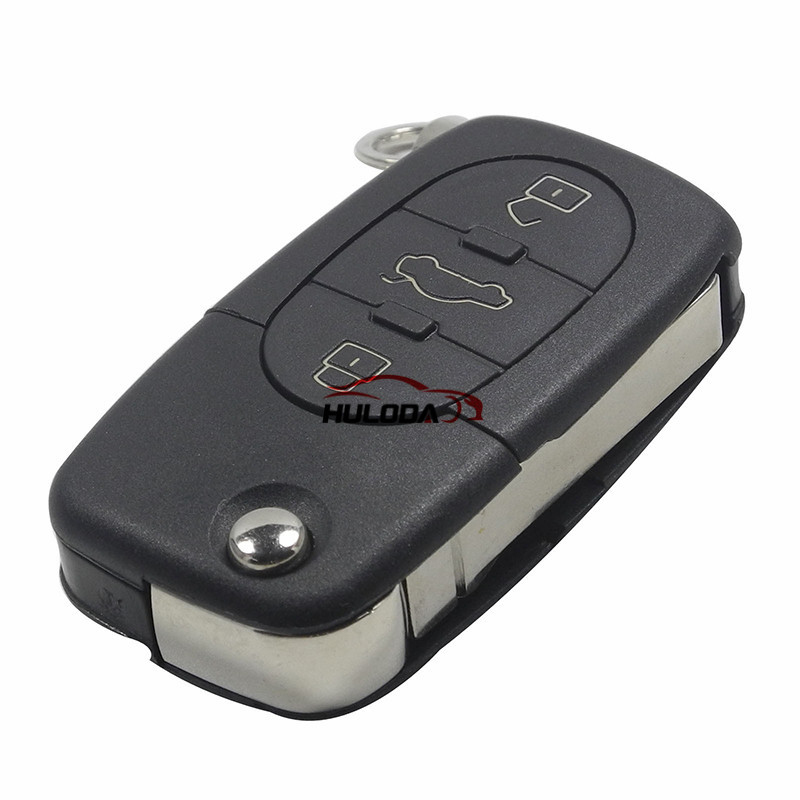 For Audi 3 button remote key blank without panic (2032 battery Big battery)