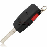 For Audi 2+1 button remote key blank with panic  (1616 battery Small battery)