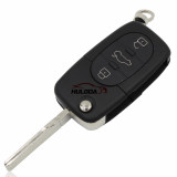 For Audi 3 button remote key blank without panic  (2032 battery Big battery)