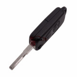 For Benz 3 Button Flip Remote Key Blank with 2 track blade
