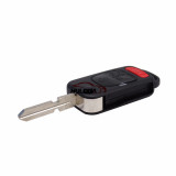 For Benz 3+1 Button Flip Remote Key Blank with 4 track blade