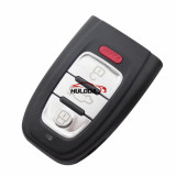 For Audi A4L and Q5 3+1button Remote key Blank with emergency Key blade