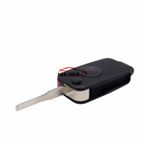 For Benz 1 Button Flip Remote Key Blank with 2 track blade