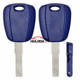 For Fiat transponder key blank -(can put TPX long chip and Ceramic chip) blank color is blue ,with SIP22 blade